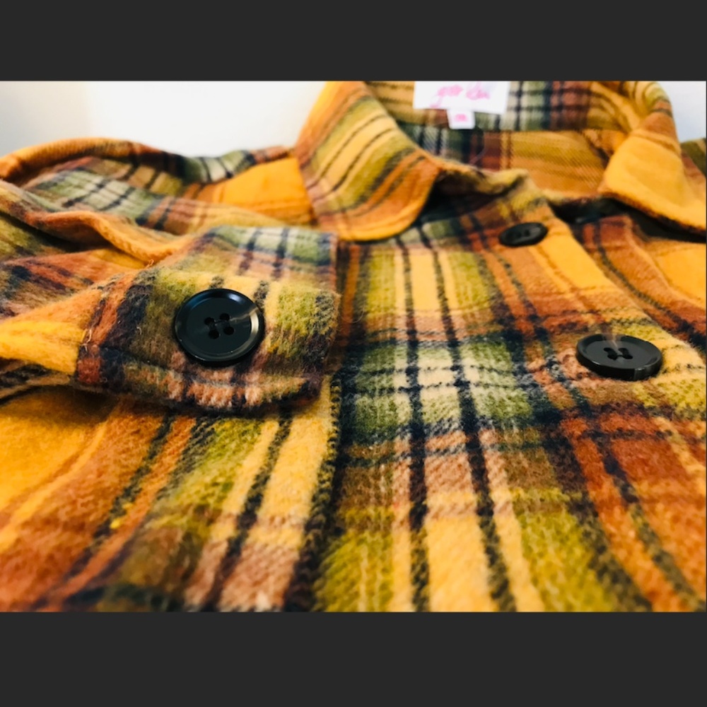 Jess Lea long plaid flannel shacket 2XL (NWT) - Picture 7 of 9